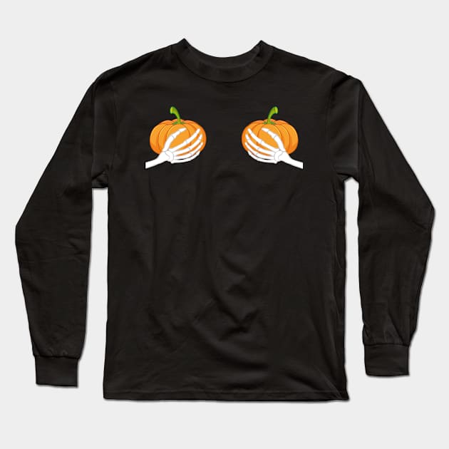 Pumpkin Boobs Long Sleeve T-Shirt by DreamPassion